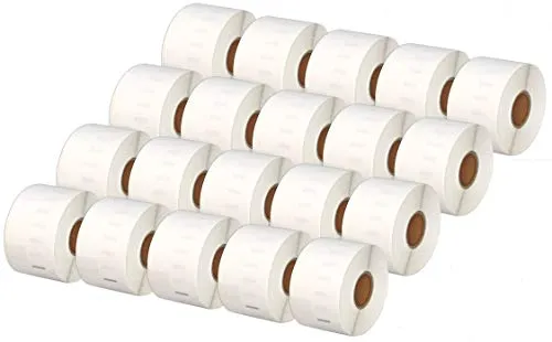 Printing Saver 20 x 99012 36 x 89 mm kompatible Adress-Etiketten Rollen (260 Etiketten pro Rolle) für LabelWriter 310 320 330 4XL 400 450 Turbo/Twin Turbo/Duo & Seiko SLP Etikettendrucker