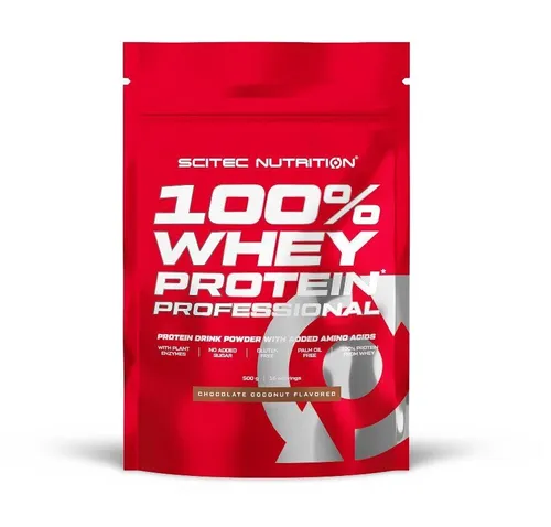 Scitec Nutrition 100% Whey Protein Professional, 500 g Beutel, Schokolade-Kokosn