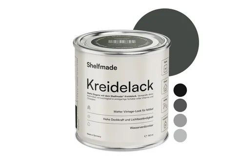 shelfmade Kreidefarbe Kreidefarbe Möbel Shabby Chic Holzlack DIY - Chalk Paint matter Look
