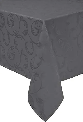Erwin Müller Tischdecke Greven abwaschbar anthrazit Größe 110x140 cm