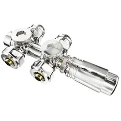Heilmetz Multiblock Set für Heizkörper mit Thermostat 50mm - Chrom - Multiblock Set für Heizkörperanschluss mit Thermostat in Chrom. Einfache Montage, optimaler Temperaturbereich und hohe Betriebsdruckfestigkeit für behagliche Wärme in jedem Raum.