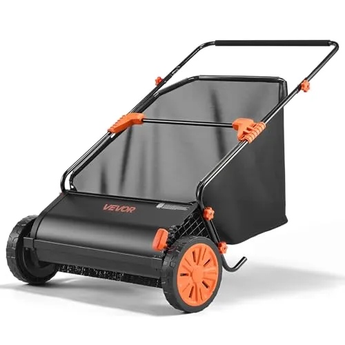 VEVOR Rasenkehrmaschine 66 cm – Effizienter Laubsammler