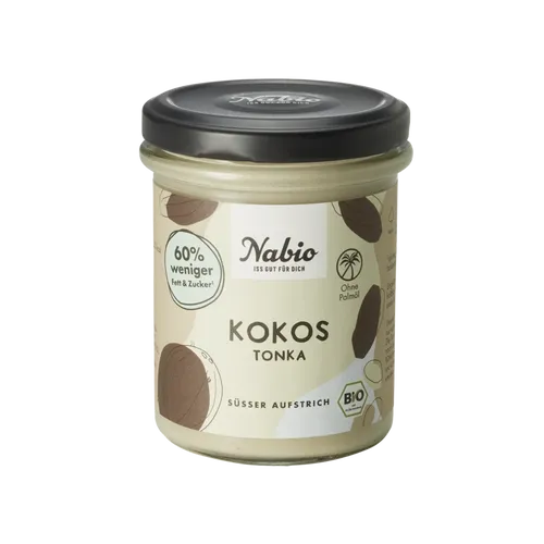 Nabio Süßer Aufstrich Vegan Kokos-Tonka, Bio 175g (22,80 EUR/kg)