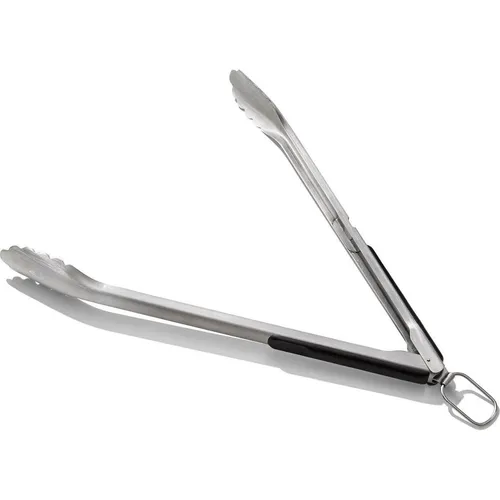 OXO Good Grips Lange Grillzange aus Edelstahl mit integriertem Flaschenöffner, 47,5 cm – für Würstchen, Gemüse und mehr