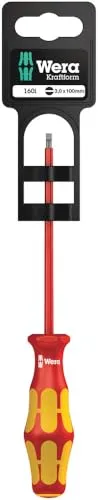 Wera 160 i SB VDE-isolierter Schlitz-Schraubendreher SB, 0,5 x 3,0 x 100 mm, 05100001001