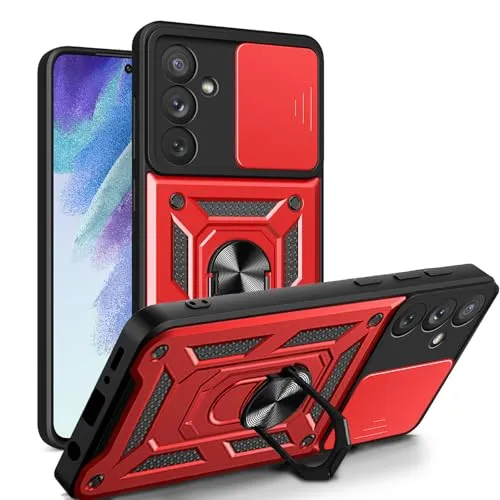 betterfon Handyhülle für Samsung Galaxy A54 5G | Stoßfest & Kratzfest | Mit Kameraschutz, Anti-Fingerabdruck & robustem Panzerschutz-Design | Rot