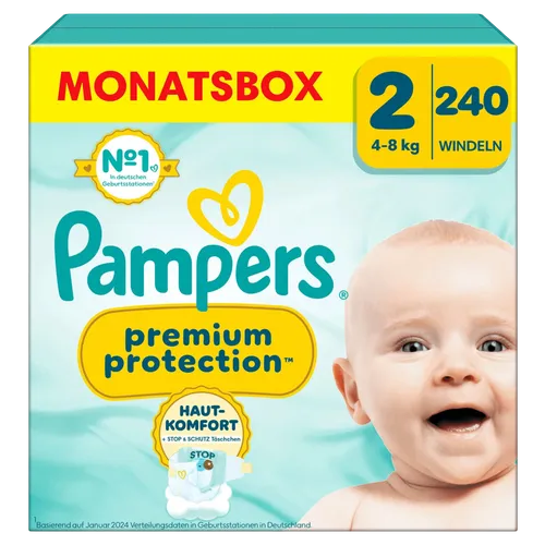 Pampers Premium Protection Größe 2 - 240 Windeln für 4kg