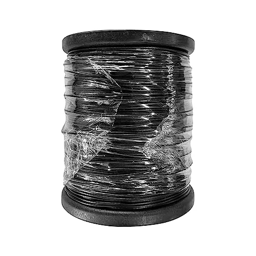Stahlkabel, Drahtseil aus beschichtetem Stahl, 100 m, 1 mm, 7 x 7 mm, zum Anheben von Angelschnur aus Metall (Zufällige Schriftrollenfarbe)