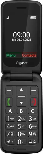 Gigaset GL595 schwarz - Seniorenhandy - Seniorenhandy Gigaset GL595 mit Netzteil, bietet zuverlässige Verbindung und einfache Bedienung für alle Lebenslagen.