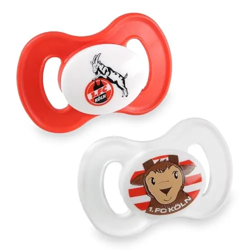 1. FC Köln Schnuller 2er-Set, 5-18 Monate in rot von 1. FC Köln