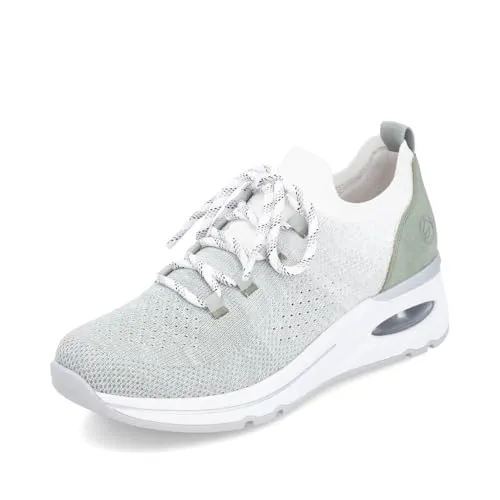Remonte Slip-On Sneaker mit Keilabsatz, Gr. 38, mint-weiß