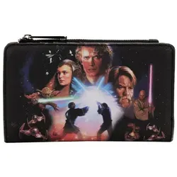 Loungefly Star Wars Trilogy 2 Brieftasche - Offiziell lizenzierte Brieftasche aus 100% Kunstleder, ideal für Star Wars Fans – perfekt für die Aufbewahrung von Karten und Bargeld.