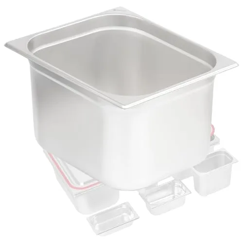 Mahlzeit GN Behälter 2/3 | Höhe 200 mm | Verschiedene Größen verfügbar | Edelstahl Gastronomiebehälter | Gastronorm Behälter, Gastronormbehälter, Wärmebehälter für Chafing Dishes