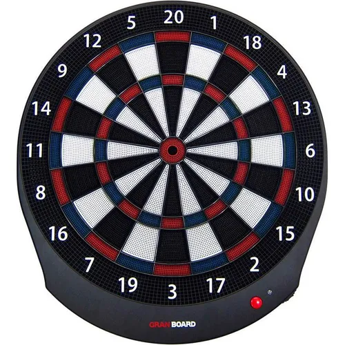 GRANBOARD dash Blue Dartscheibe - Interaktive elektronische Dartscheibe für Softdarts, mit Bluetooth-Verbindung für ein spannendes Spielerlebnis und zahlreiche Spielmodi.