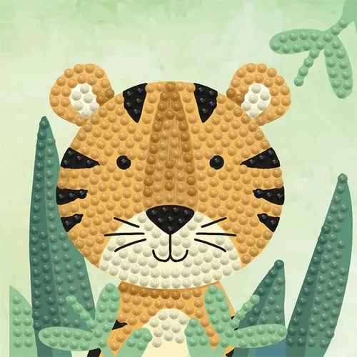 DIAMOND PAINTING DIAMOND DOTZ MINI WALD TIGER NEU OVP