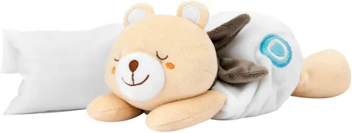 Chicco My Sweet Doudou Warm Kuschel Bär - Wärmflaschen für Babys, kuscheliger Teddybär mit mikrowellengeeignetem Salzbeutel zur Linderung von Koliken und Bauchspannungen.