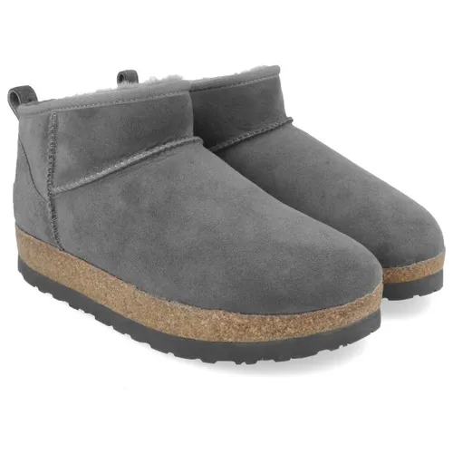 HAFLINGER Damen Lammfell Boots Elsa, anthrazit 38 von Haflinger