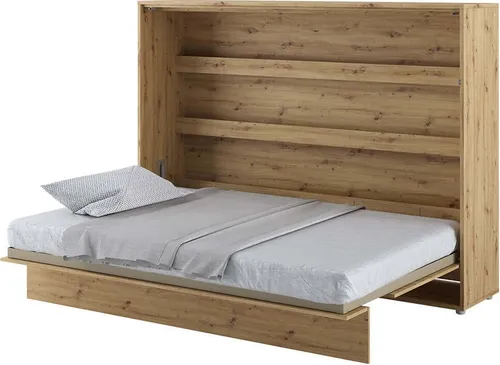 Wandbett Schrankbett BED CONCEPT BC-04 Horizontal 140x200 ARTISAN EICHE Wandklappbett, Schrankklappbett, Schrank mit integriertem Klappbett, Funktionsbett inkl. Lattenrost