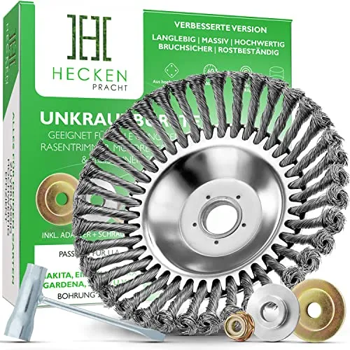 HECKENPRACHT© Profi Unkrautbürste für Freischneider