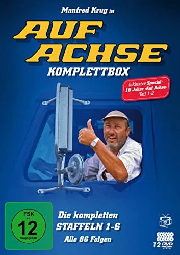 Auf Achse - Komplettbox (Alle 86 Folgen) - Fernsehjuwelen: Erleben Sie alle 86 Folgen der beliebten Serie auf 12 DVDs, ideal für Fans klassischer TV-Unterhaltung.