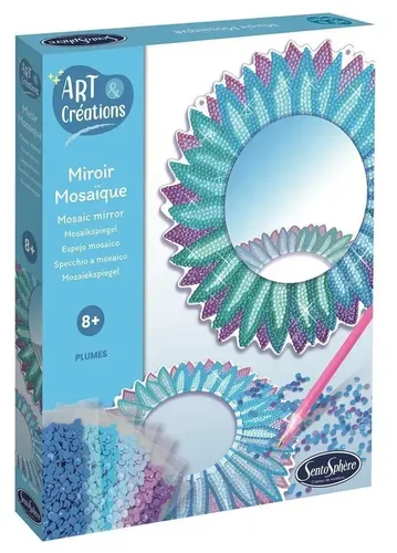 SENTOSPHÈRE - Strassstein-Spiegel Federn | Kit (Bastelset) | Deutsch (2025)