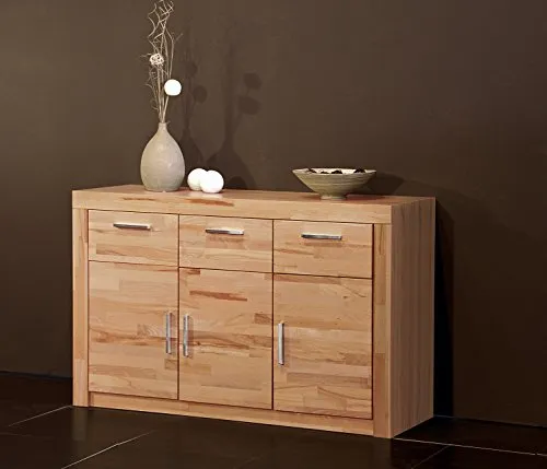 Möbeldesign Team 2000 Sideboard Anrichte Kommode, in kernbuche Teil massiv, geölt, 7152-16