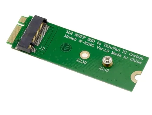 KALEA-INFORMATIQUE M.2-Adapter, um eine Lenovo X1 Carbon Ultrabook-kompatible SSD durch eine M2 SATA SSD zu ersetzen.