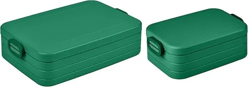 Mepal Take a Break Duo Pack | Lunchbox für 2-4 Sandwiches in grün von Mepal