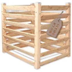 Gartenwelt Riegelsberger Komposter Moderner Komposter Lärchenholz Massivholz Steckkomposter, BxTxH: 120x120x100 cm braun 120 cm x 100 cm x 120 cm