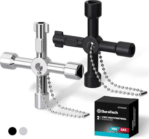 Multifunktionaler Utilities Schlüssel - Universal Kreuz Schaltschrank - Praktischer Schlüssel für vielseitige Anwendungen, ideal für Schaltschränke und andere technische Geräte.