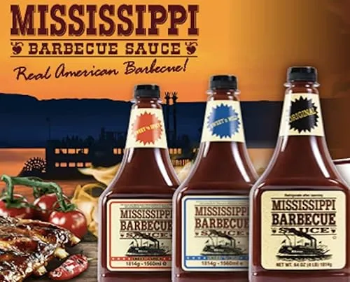 SKUURTFR Mississippi BBQ Grillsauce Marinade 3er Vorteilspaket - Barbecuesauce mit 3 Sorten aus den USA: Original, Sweet & Spicy, Sweet & Mild – ideal für Grillliebhaber und BBQ-Fans!
