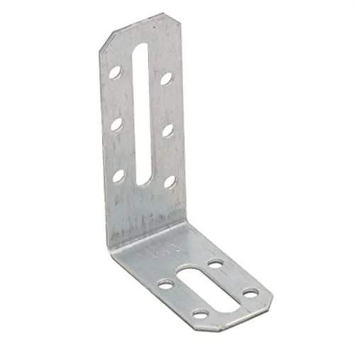 Gedotec Winkelverbinder 90° Verstellwinkel für Gipskartonplatten | 1 Stk Winkeleisen - 80x55x30 mm | Pfostenträger Schwerlast Anschraub-Winkel | Metall Winkel Metallwinkel 90 Grad Winkel Metall