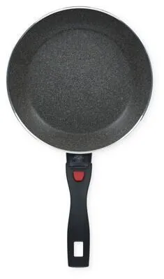 BALLARINI Click & Cook Granitium Bratpfanne 24 cm - Pfanne mit GRANITIUM Antihaftversiegelung für gesundes Kochen, einklappbarer Stiel für platzsparende Aufbewahrung – ideal für alle Herdarten.