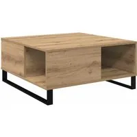 vidaXL Couchtisch Eiche handwerklich 80 x 80 cm von vidaXL