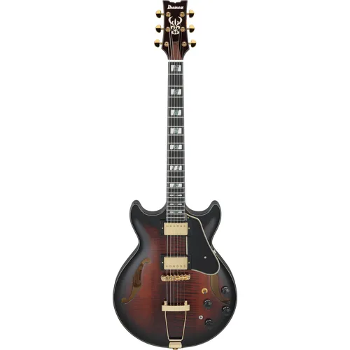 IBANEZ AMH100FM-DVS E-Gitarre - Elegante E-Gitarre mit flammender Decke, ideal für kreative Musiker. Ausgewogene Klangqualität und vielseitige Spielbarkeit für jeden Stil.