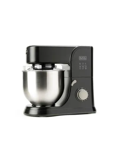 Küchenmaschine Stand Mixer 1000W Black - Standmixer mit 1000W Motor und 5.2L Edelstahl-Schüssel, ideal für professionelle Ergebnisse und leises Arbeiten. 8 Geschwindigkeiten + Turbo-Funktion für perfekte Mischungen.