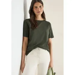 CECIL T-Shirt aus reiner Baumwolle grün XXL (46)