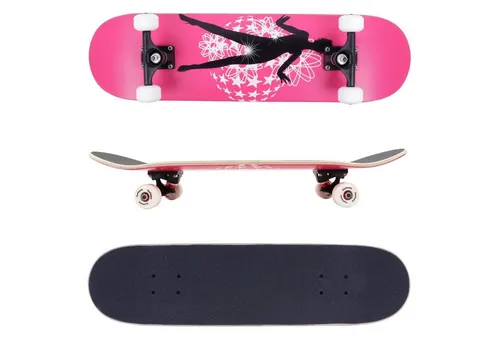 FunTomia Skateboard Dancing Queen - Cruiserboard aus 7-lagigem Ahornholz mit Mach1 ABEC-9 Kugellagern und 100A Rollen für ein geschmeidiges Fahrgefühl – ideal für Einsteiger und Fortgeschrittene.