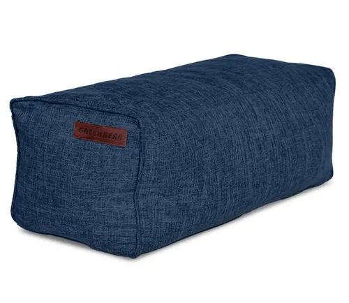 Green Bean Pouf Ottomane aus Leinen – Vielseitiger Sitzhocker