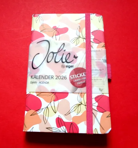 sigel Wochenkalender Buchkalender Jolie 2026  Spring Linear Leaves