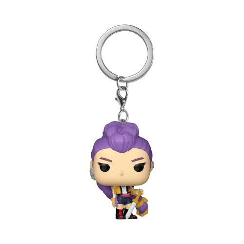 Funko POP! Keychain: Netflix - KPOP Demon Hunters - Rumi - Schlüsselanhänger Origineller Schlüsselring - Sammelbare Minifigur - Kleinigkeit für den Nikolausstiefel - Geschenkidee