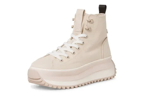 Tamaris Sneaker high Schnürschuh - Halbschuhe in Größe 41 EU, Beige mit 4 cm Absatzhöhe. Der bequeme Schnürschuh aus hochwertigem Textil bietet optimalen Tragekomfort und Stil für jeden Anlass.