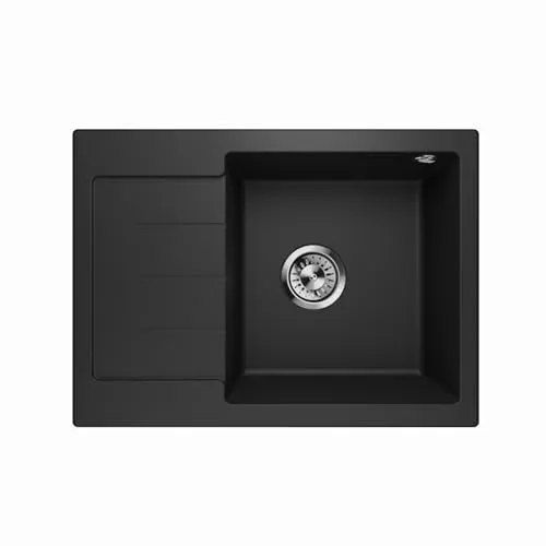 Granitspüle Master 1.0S - Einzelbecken mit Abtropffläche - Spülen – Hochwertige Granitspüle mit kratzfester Oberfläche, hitzebeständig und pflegeleicht, ideal für moderne Küchen.