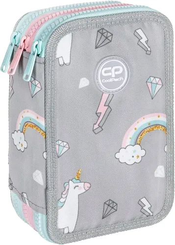 COOLPACK XXL Federtasche Sweet Dreams 44-teilig - Hochwertige 3-stöckige Federmappe mit 44 Teilen, ideal für die Grundschule. Inklusive Hausaufgabenheft mit buntem Innendruck und stabilen Klarsichtumschlag für optimalen Schutz.