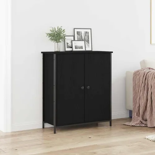 vidaXL Sideboard Schwarz Eiche 70x30x80 cm in schwarz von vidaXL