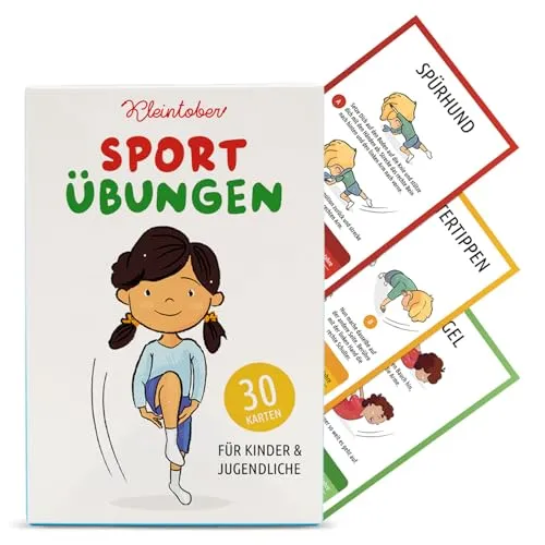 Kleintober Trainingskarten für Kinder – 30 Bewegungsspiele für mehr Fitness