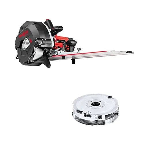 MAFELL Nutfräse NFU 50 (Fräsmaschine mit 2300 Watt Hochleistungsmotor, 50 mm Frästiefe, 22-40 mm Fräsbreite, Inkl. Führungseinrichtung L und Verstellnuter)