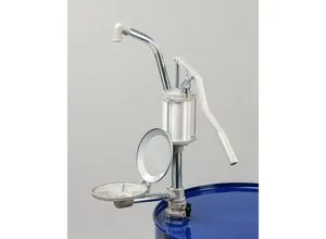 eurokraft basic Alu-Kanister-/Fass-Handpumpe, für Öle, Diesel, Heizöl etc., mit Schwenkarm, ab 5 Stk