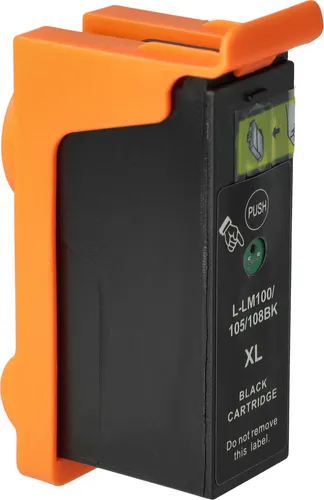 vhbw Tintenpatrone Schwarz als Ersatz für Lexmark 100, 105XL, 108XL, 100XL, 100XLA, 100 XL, 100 XLA, 105, 108, 14N1068E (kompatibel, 19ml)