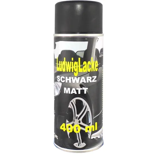 Schwarz matt 1 Spraydose Autolack Lackspray 400ml